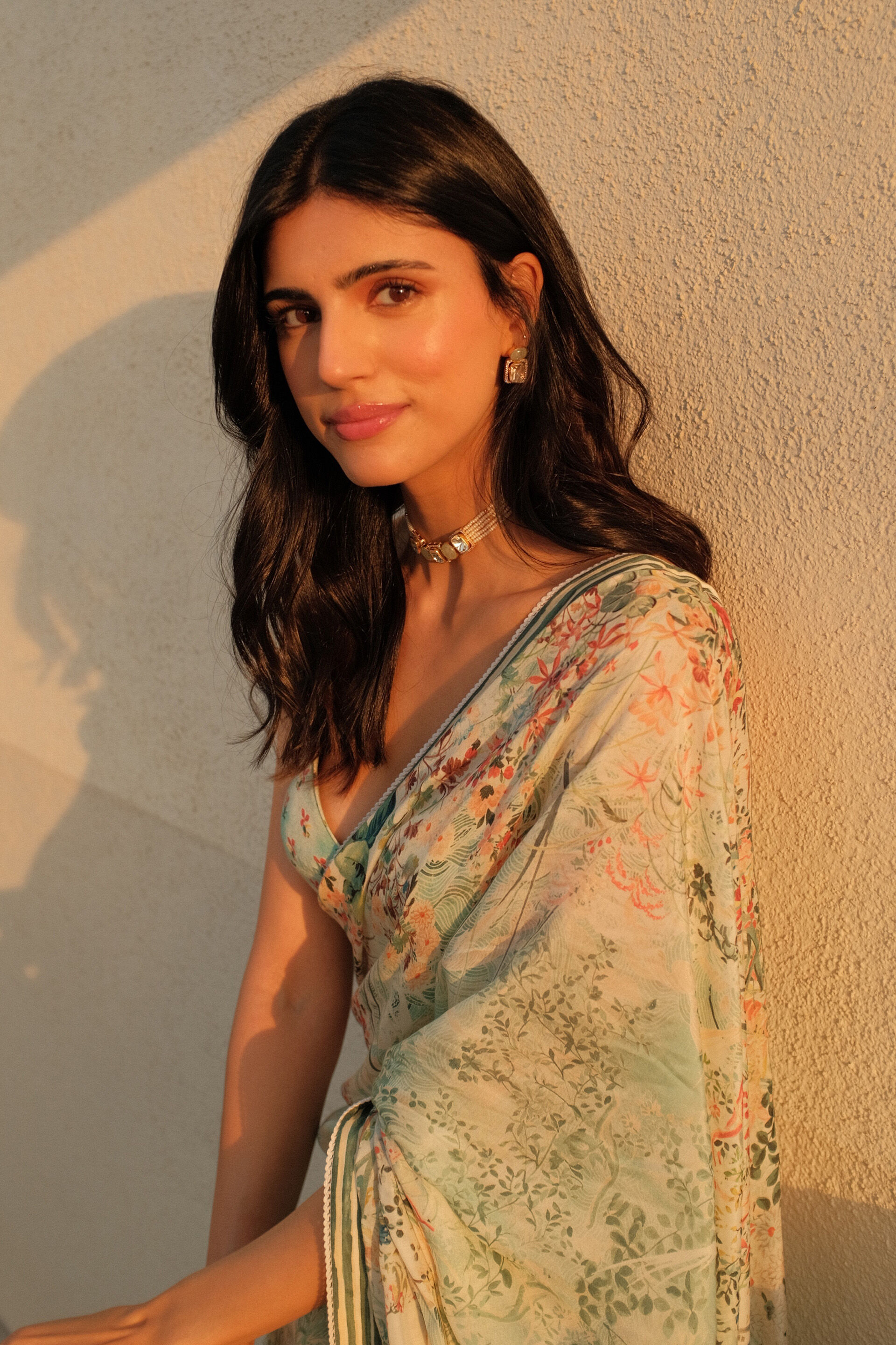 Komakal Printed Silk Saree - Sage, , image 4